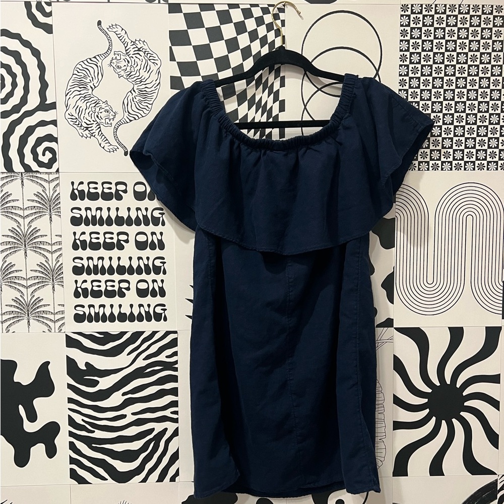 🫐Navy Blue Ruffle Dress🫐 - Picture 4 of 4
